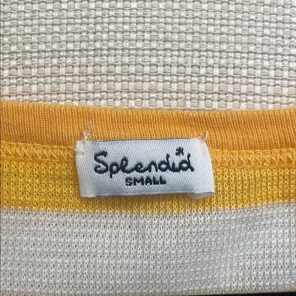 Splendid Yellow and Red Striped Tank Top - Picture 3 of 3